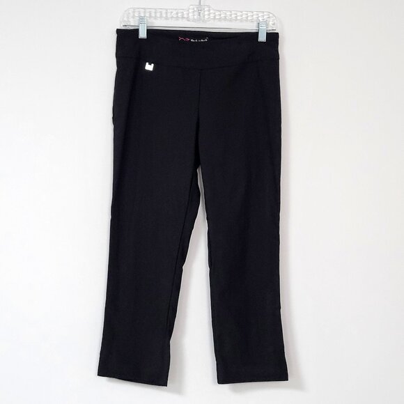Peck & Peck Pants - Peck & Peck Black Pull-On Stretch Capri Pants Size 4